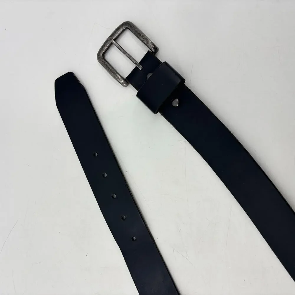 Eddie Bauer Mens Belt Size 40 USA Black Genuine Leather Streetwear